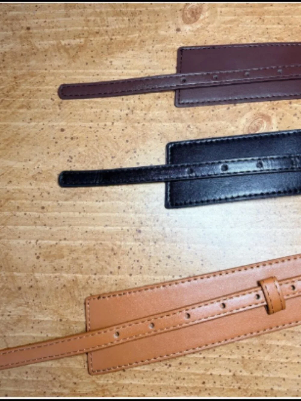 Women’s Wide Waist Belt with Slim Buckle Strap – Black, Brown or Coffee